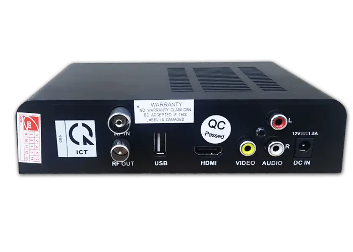 Black Set-Top Box with HDMI and USB Ports