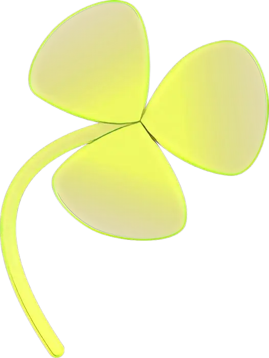 Golden Three-Leaf Clover Design
