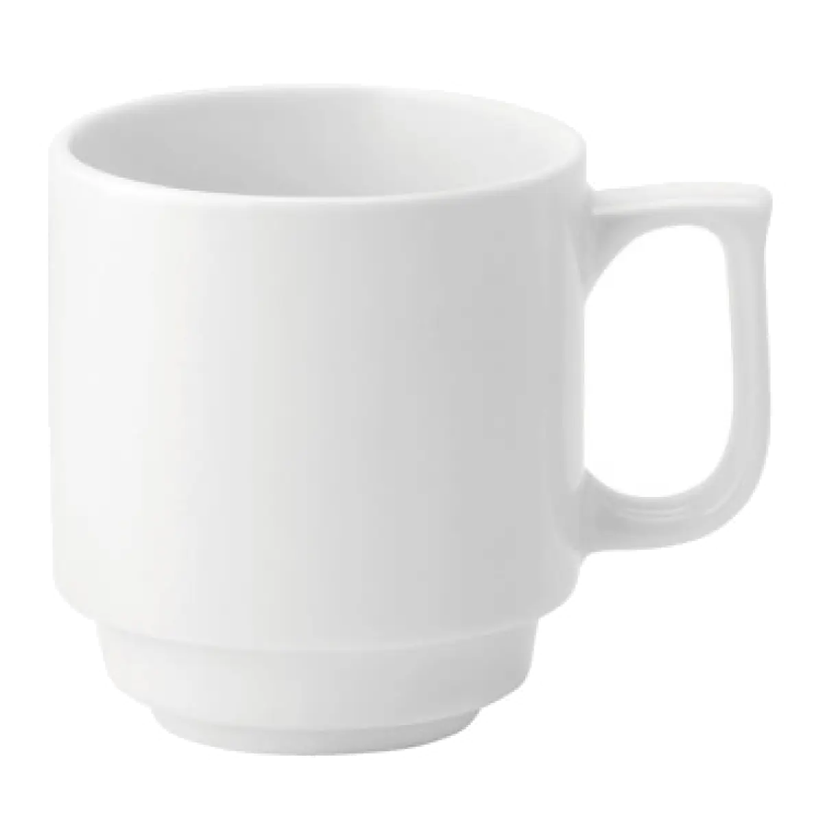 Simple White Ceramic Mug for Everyday Use