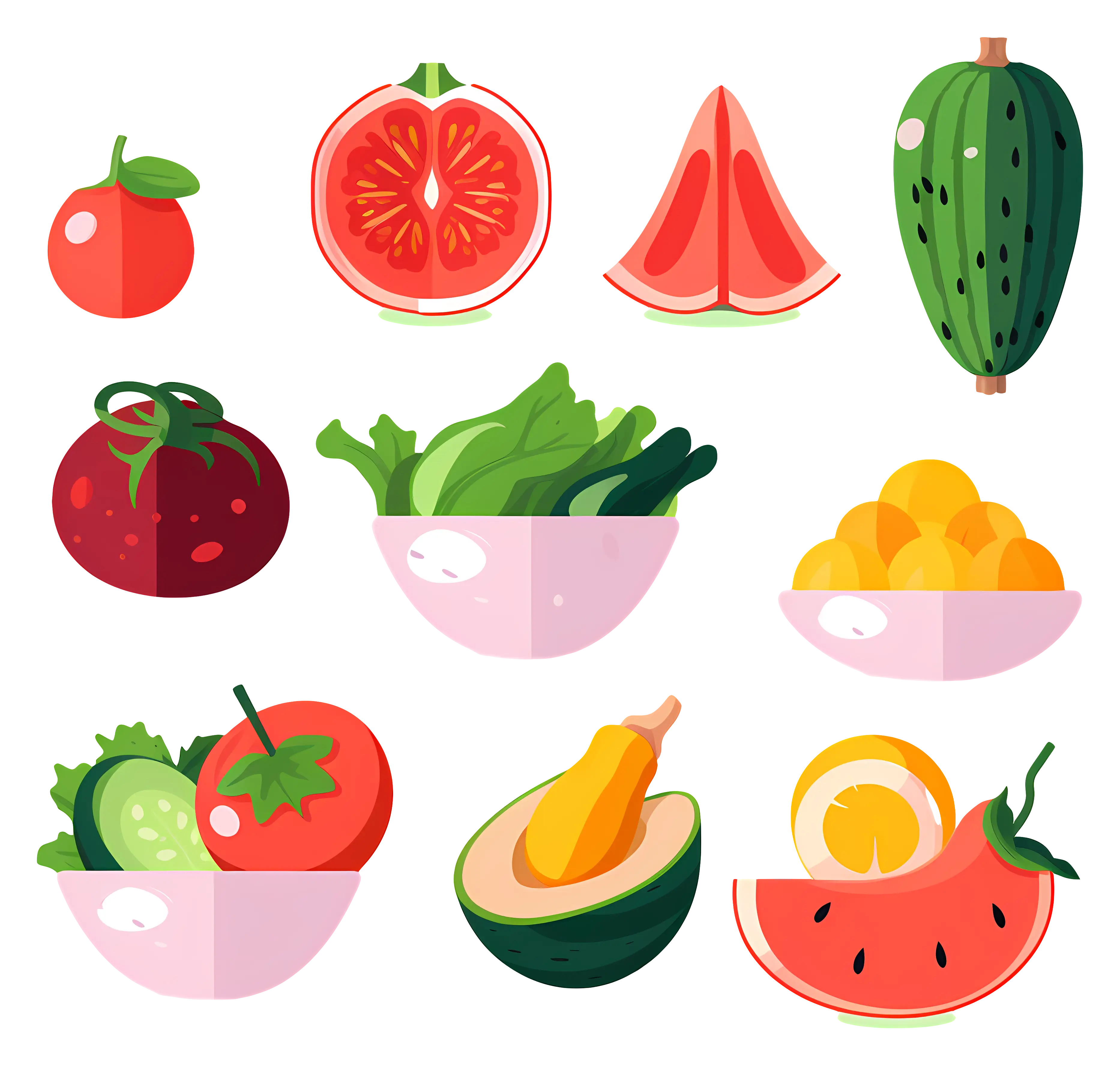 Fresh Fruits and Veggies for Healthy Eating