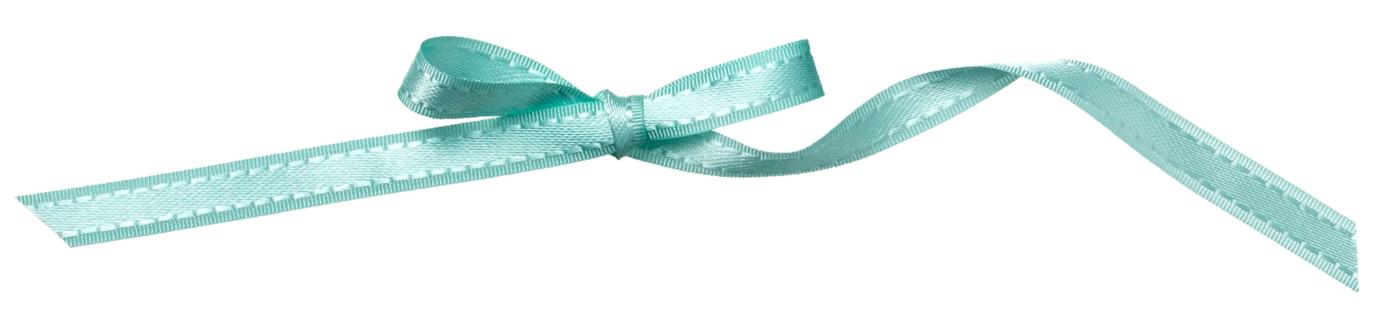 Turquoise decorative ribbon bow