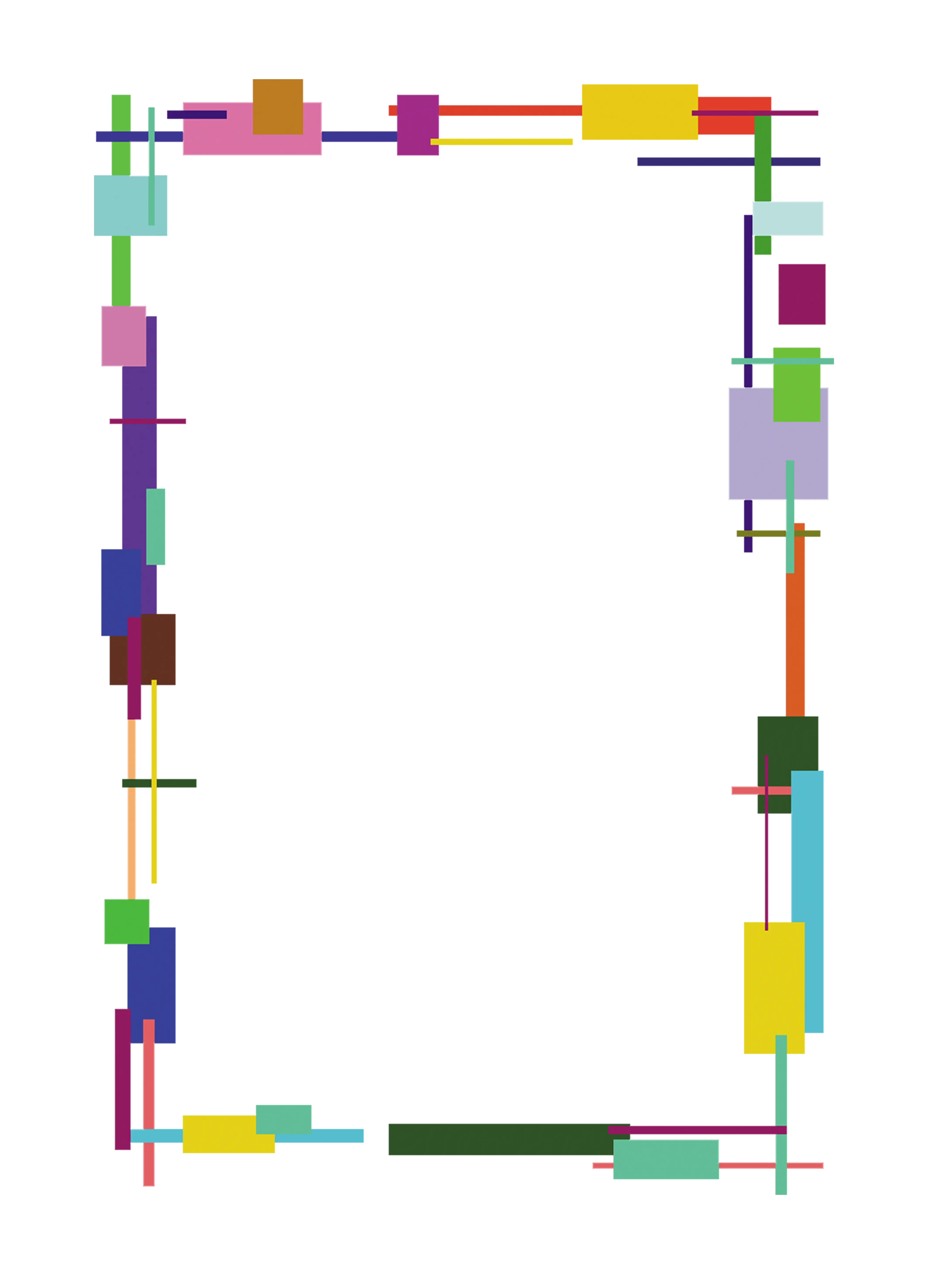 Colorful Geometric Frame