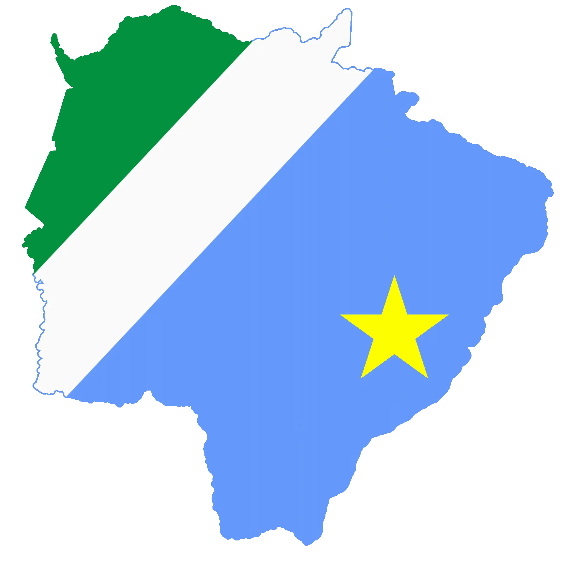 Regional Map with Star