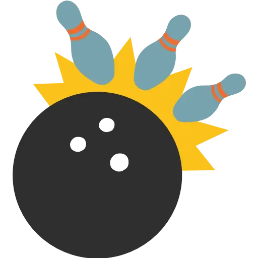 Bowling Ball and Pins Icon