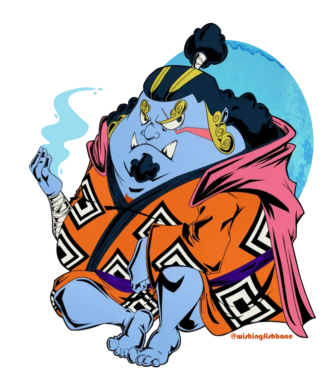 Blue Anime Character Illustration