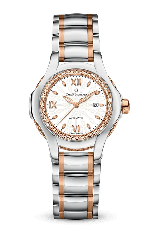 Elegant Silver and Gold Wristwatch