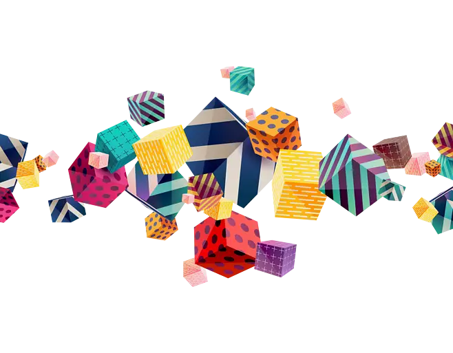 Colorful Geometric Cubes
