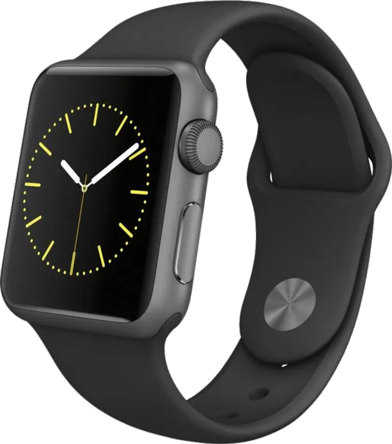 Black Smartwatch with Digital Display