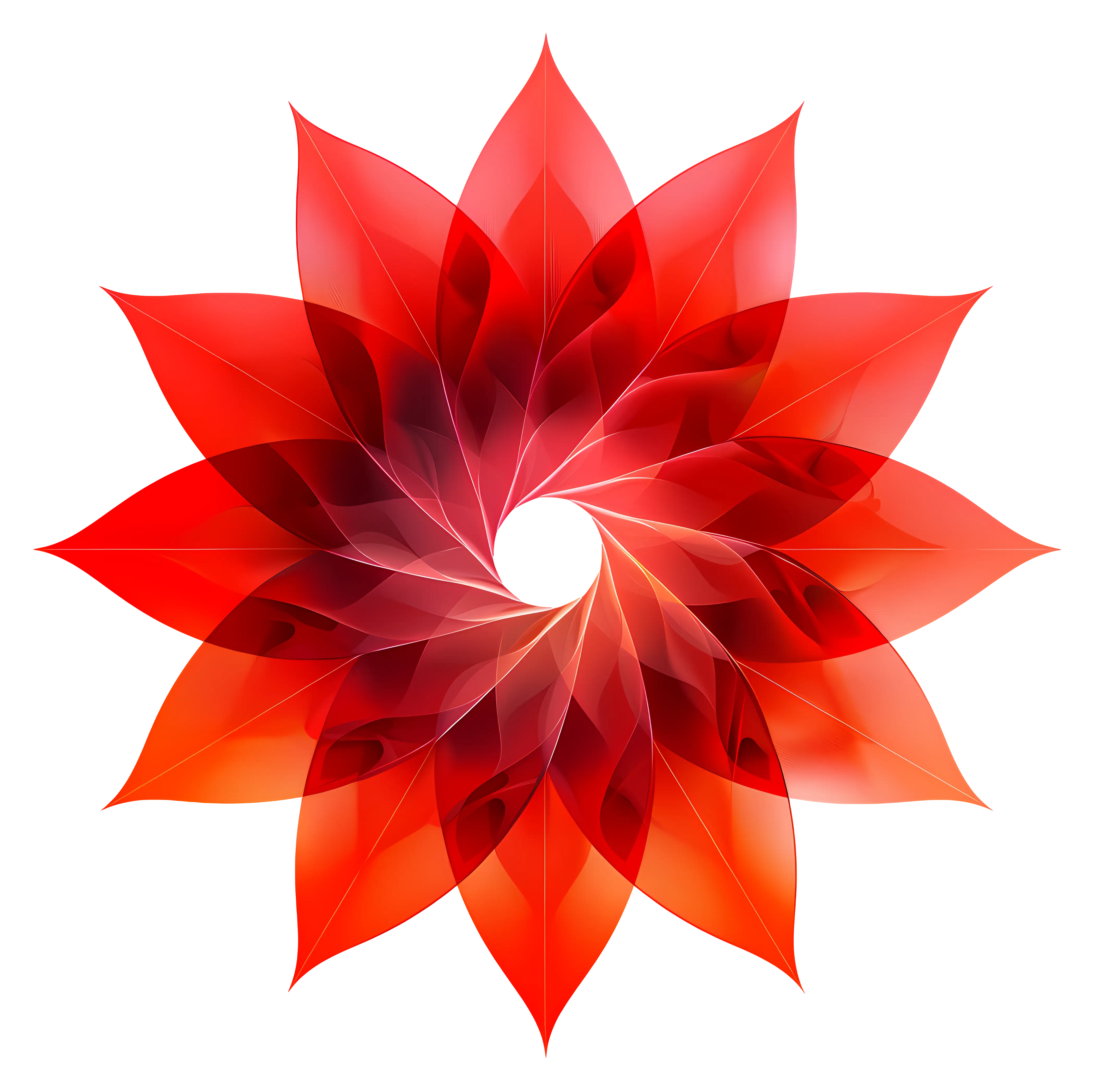 Beautiful Red Flower with Petals