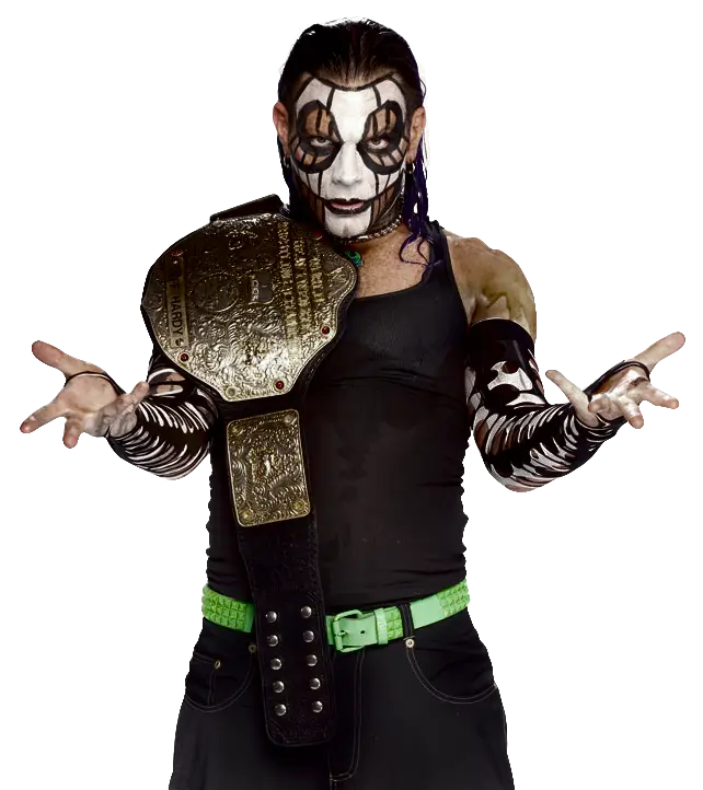 Wrestler with Championship Belt and Face Paint