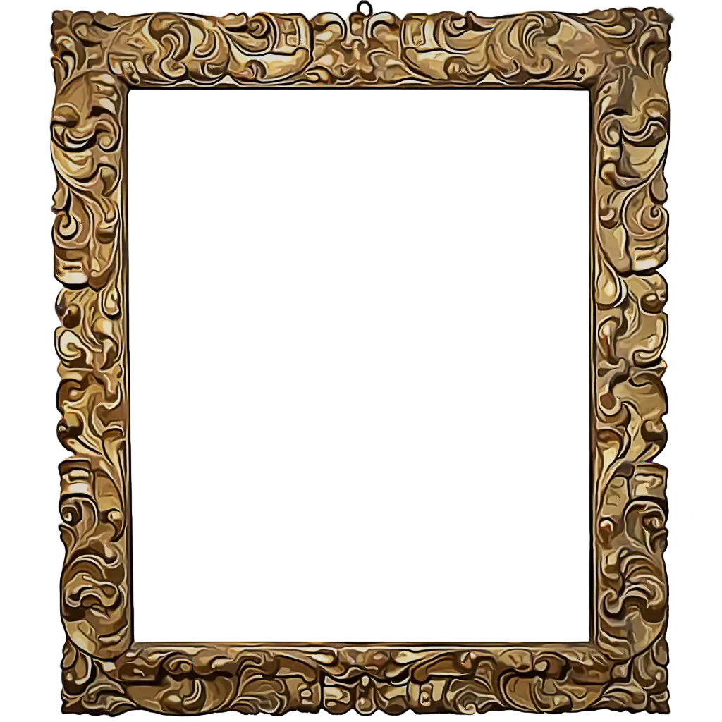 Ornate Golden Frame for Decor