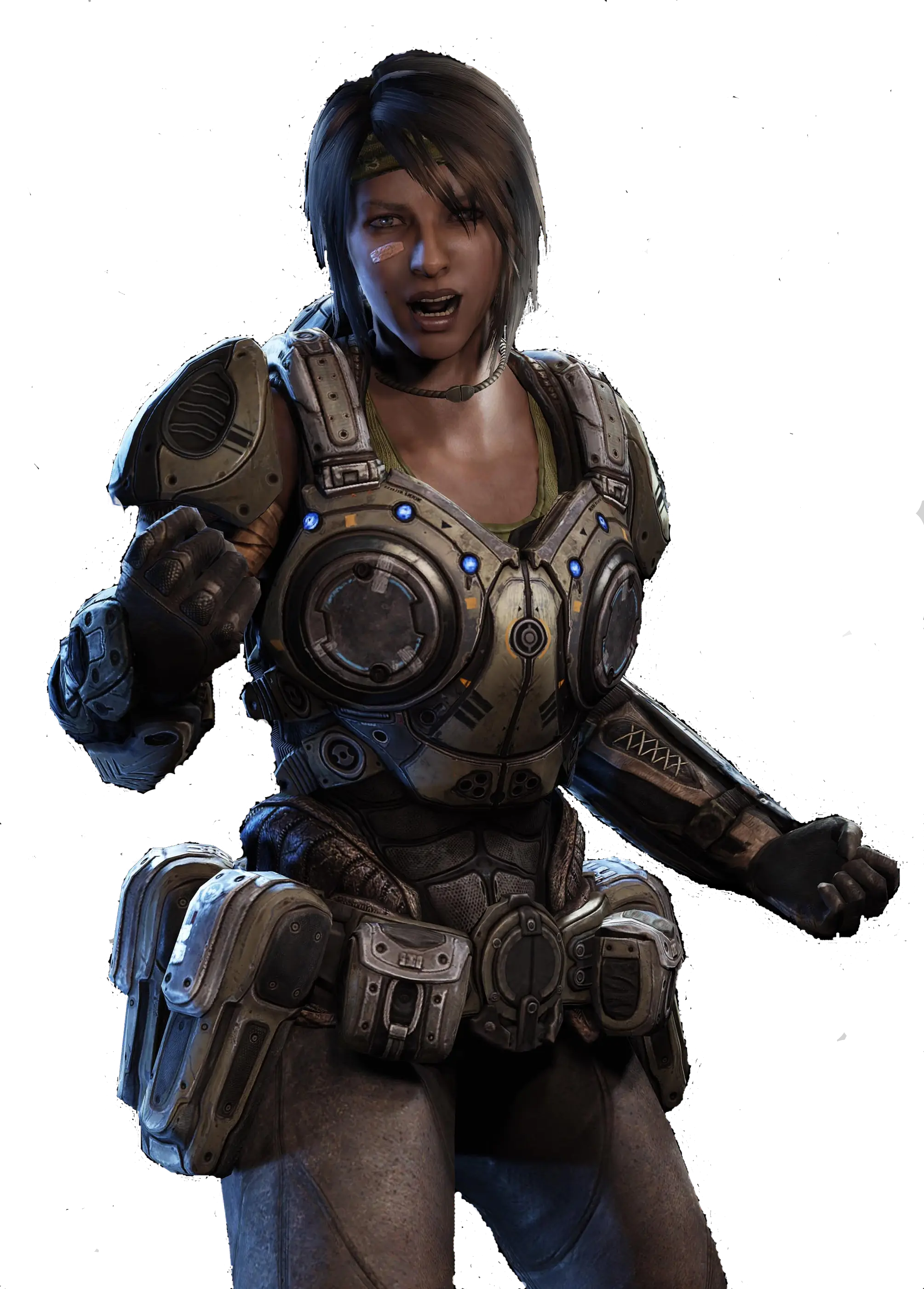 Woman in Futuristic Sci-Fi Armor