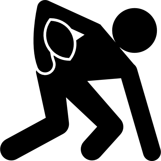 Stylized Action Pose Silhouette
