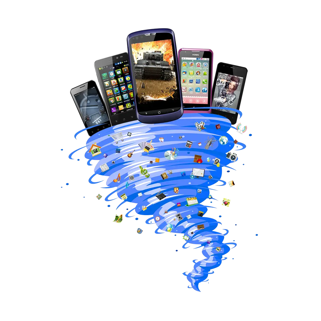 Smartphones Swirling in a Vortex of Apps