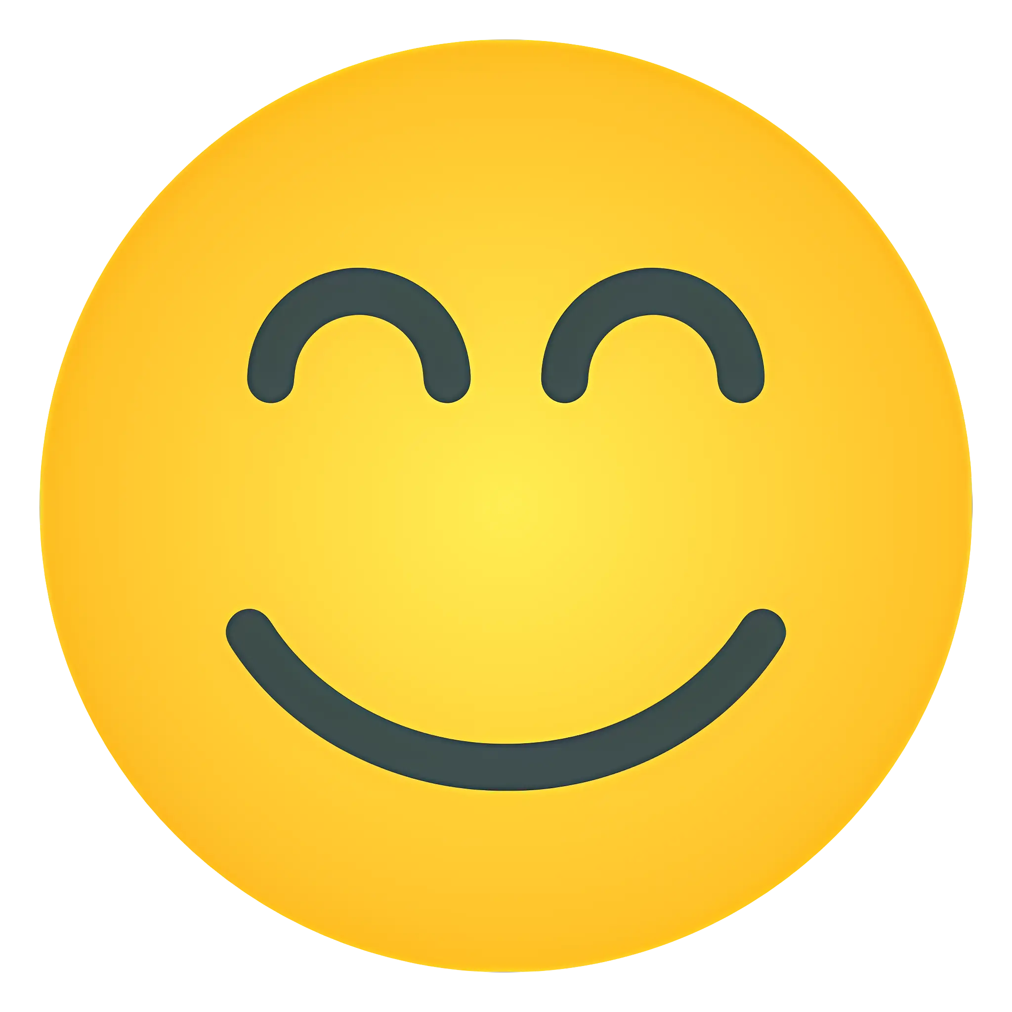 Smiley Face Emoji Icon for Happiness Expression