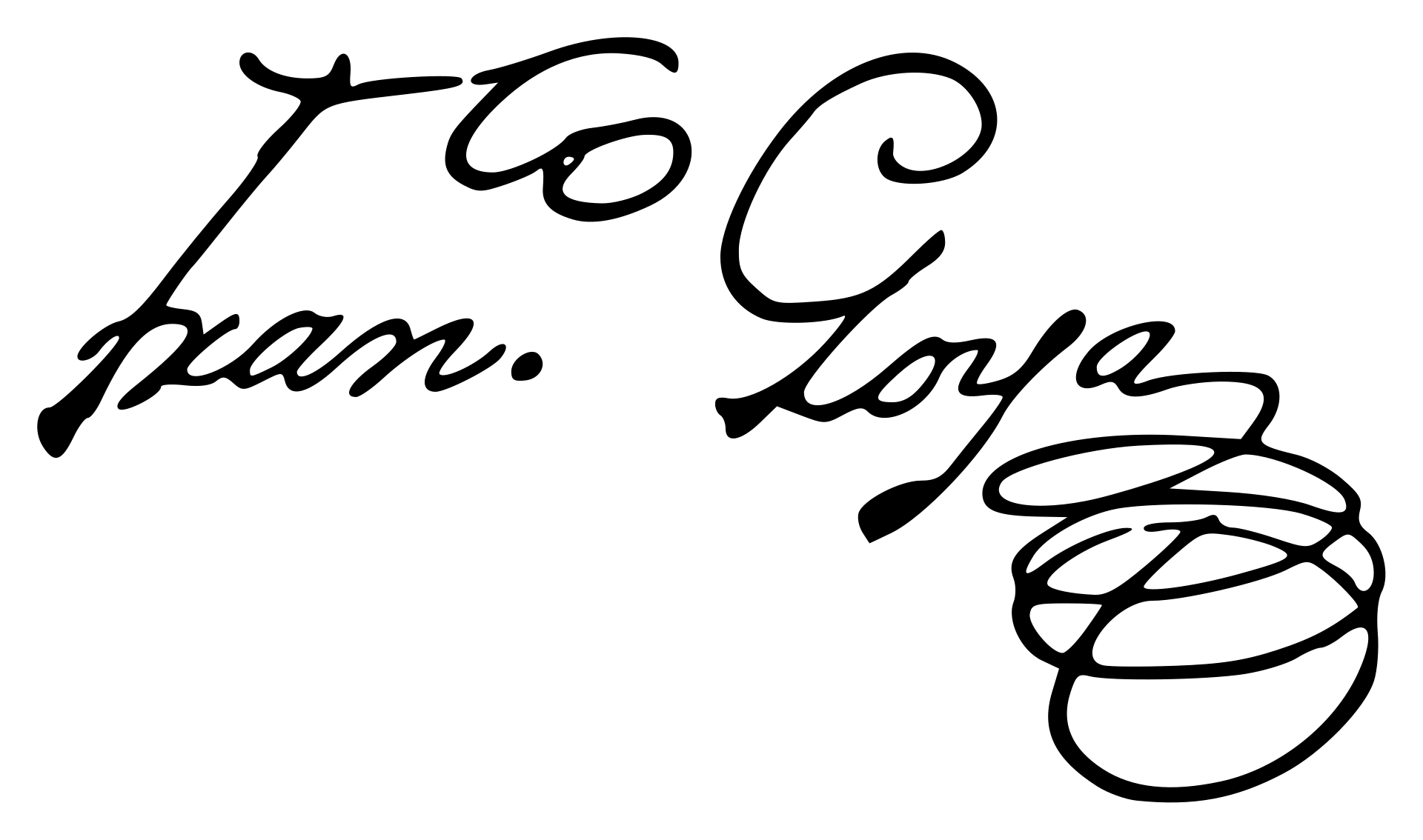 Handwritten &#039;Francisco Goya&#039; Signature Design