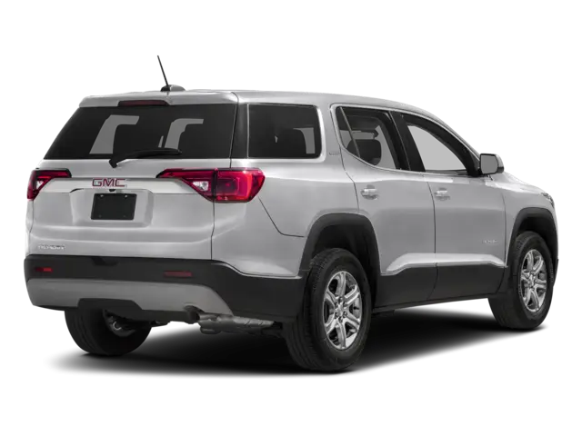 Silver SUV Rear Side View