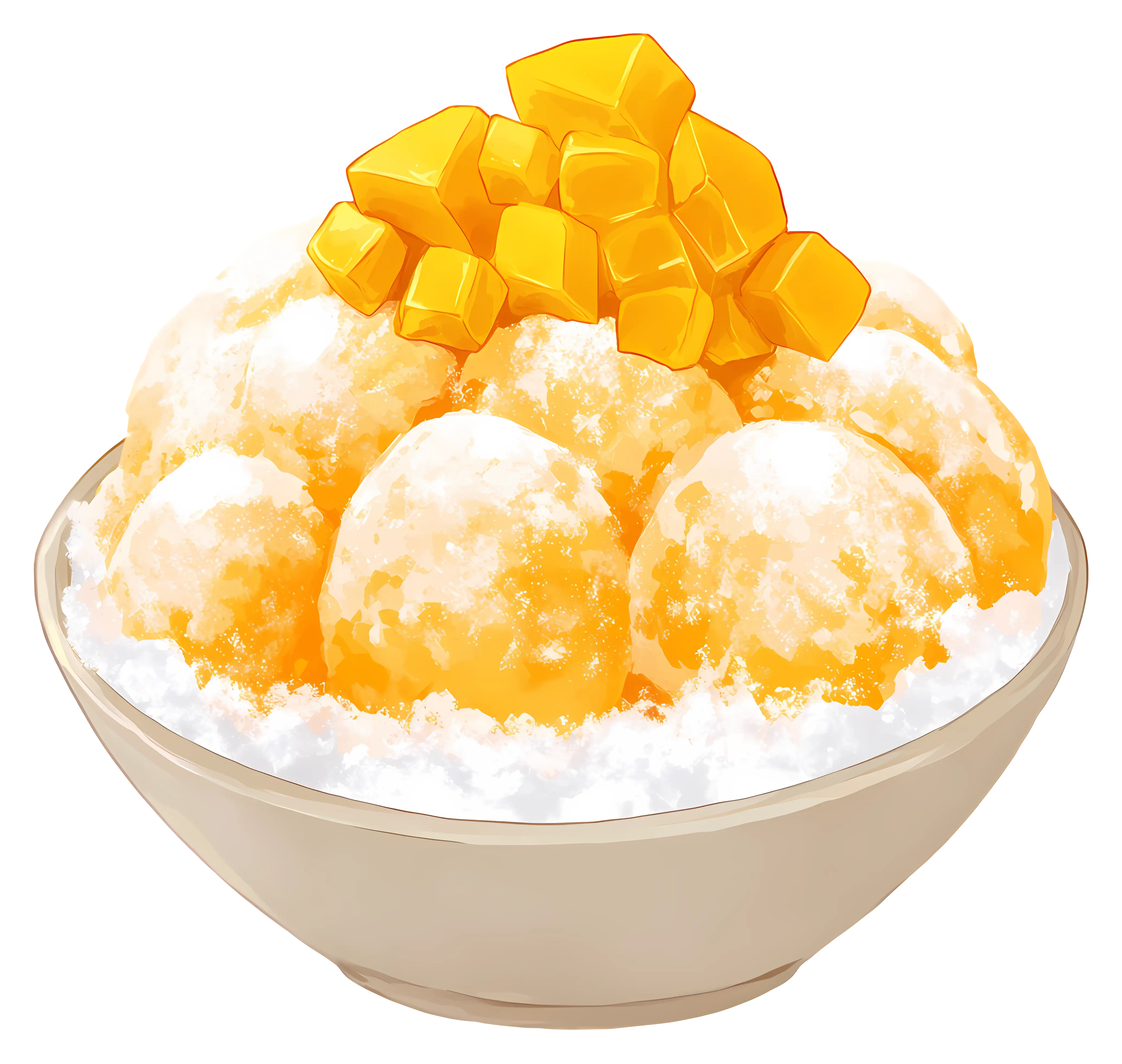 Mango Shaved Ice Dessert