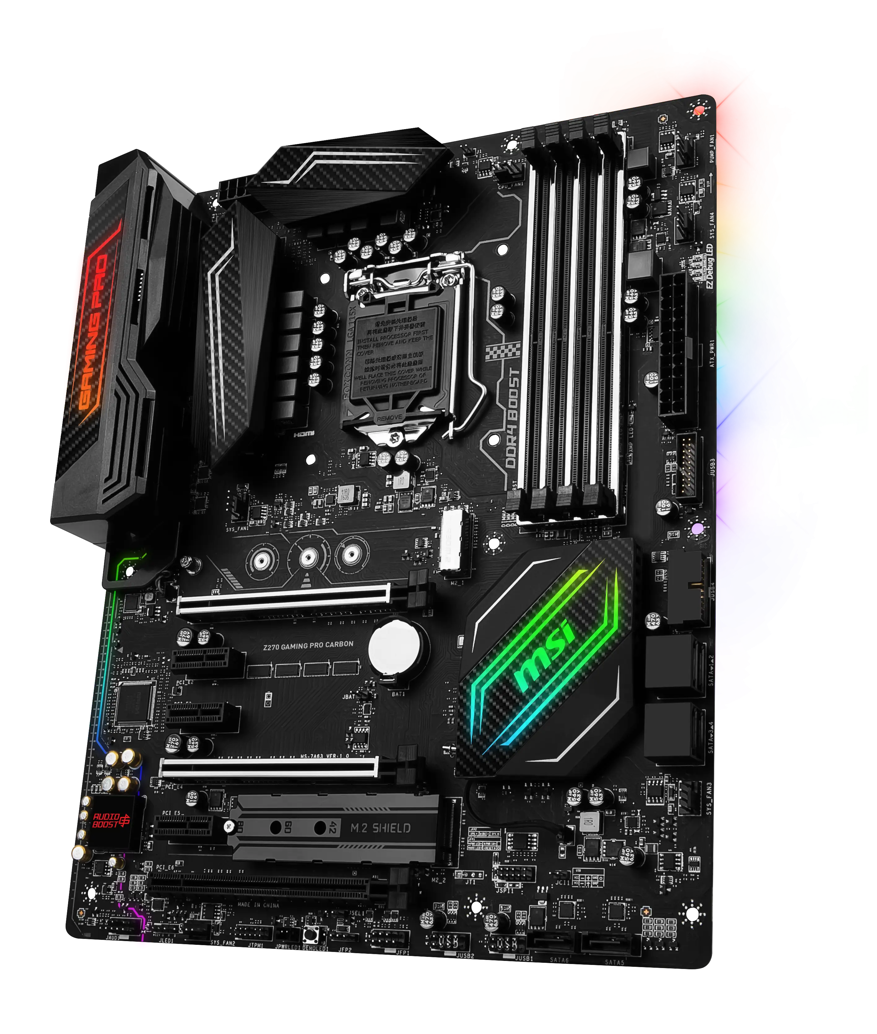 Modern Computer Motherboard with RGB Design