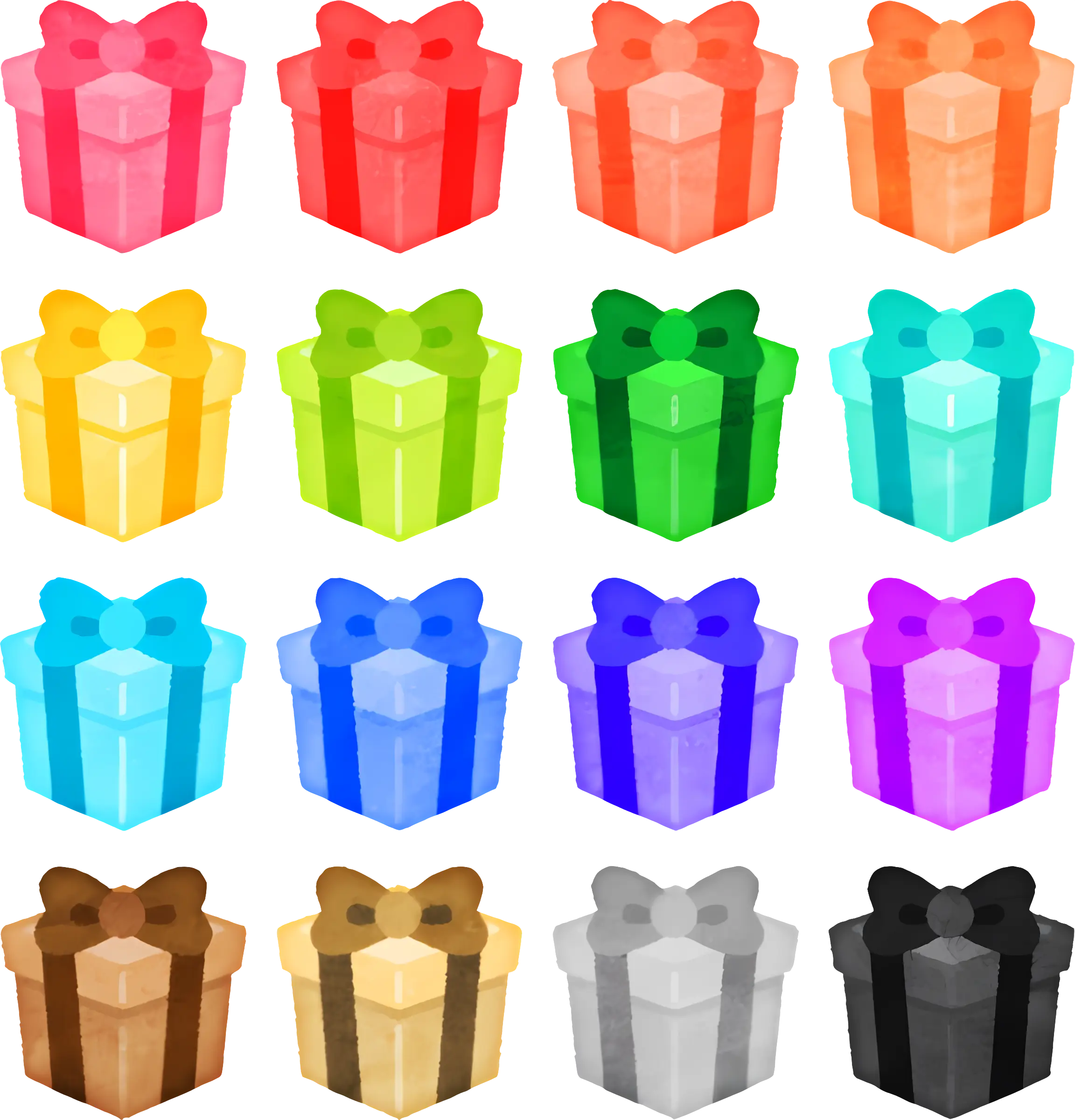 Colorful Gift Boxes with Bows Collection