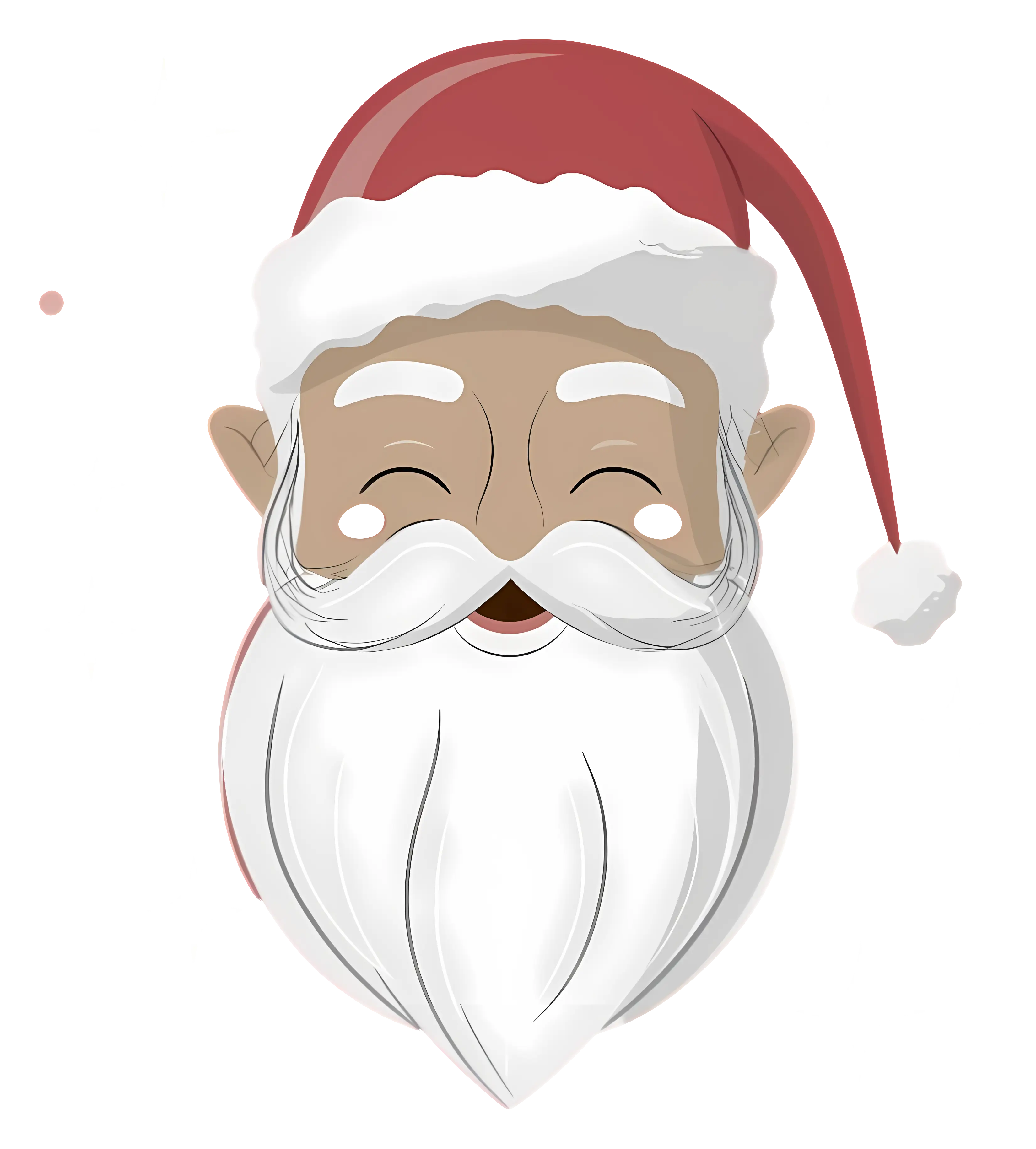 Smiling Santa Claus Illustration for Christmas