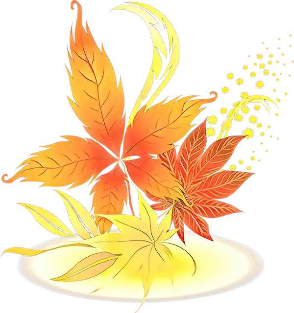 Bright Autumn Leaves Illustration