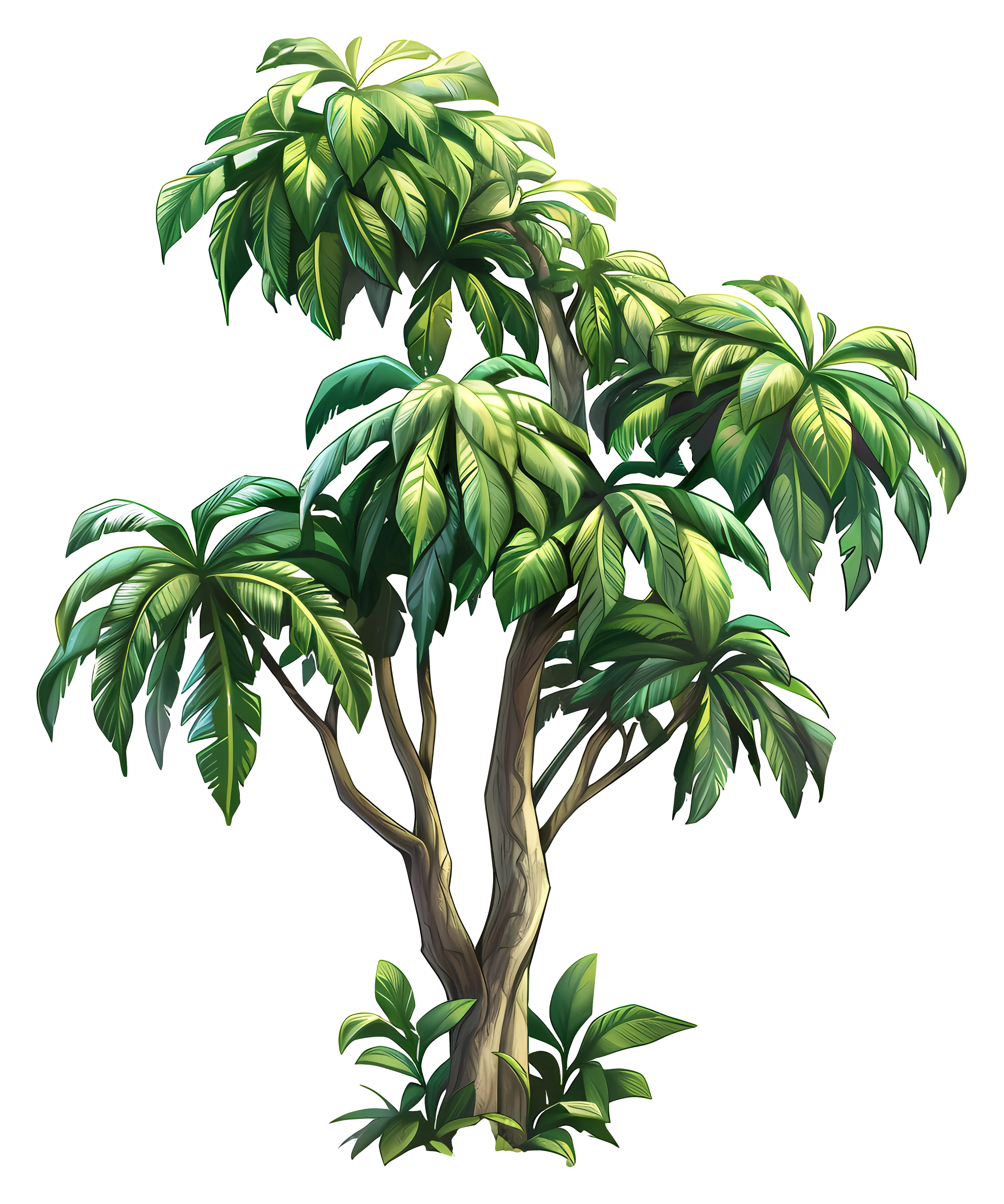 Tropical Palm Tree Illustration