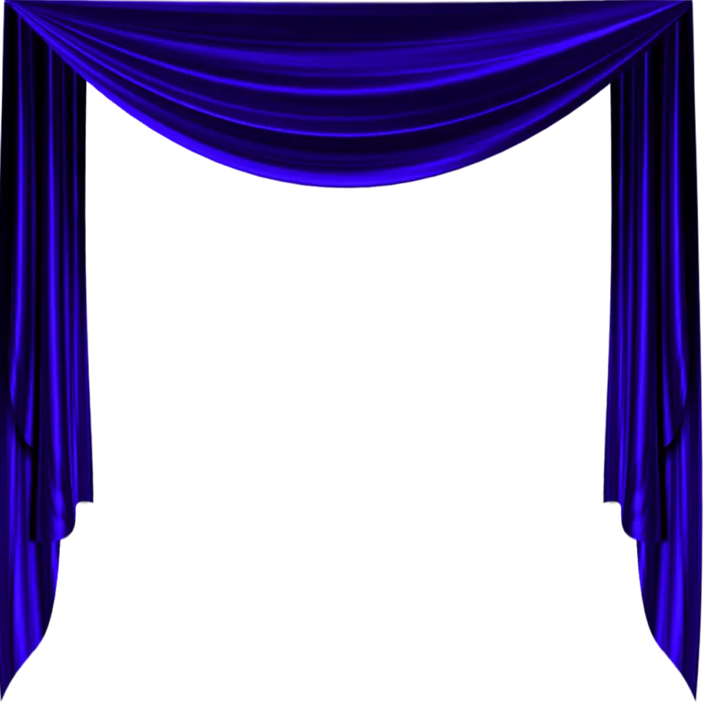 Elegant Blue Curtain