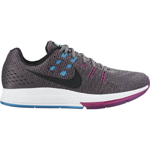 Grey and Purple Running Shoe Design