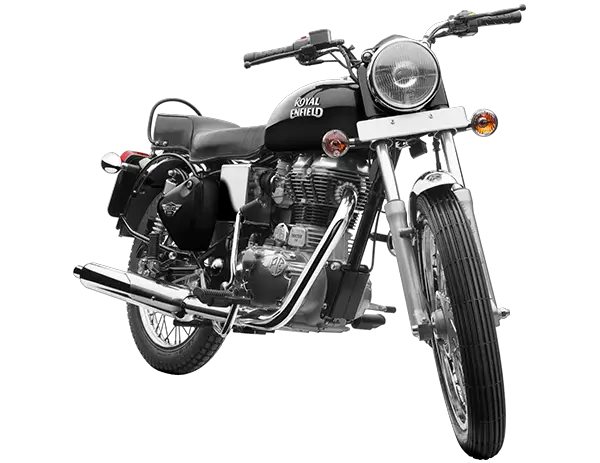Black Motorcycle with Classic Design