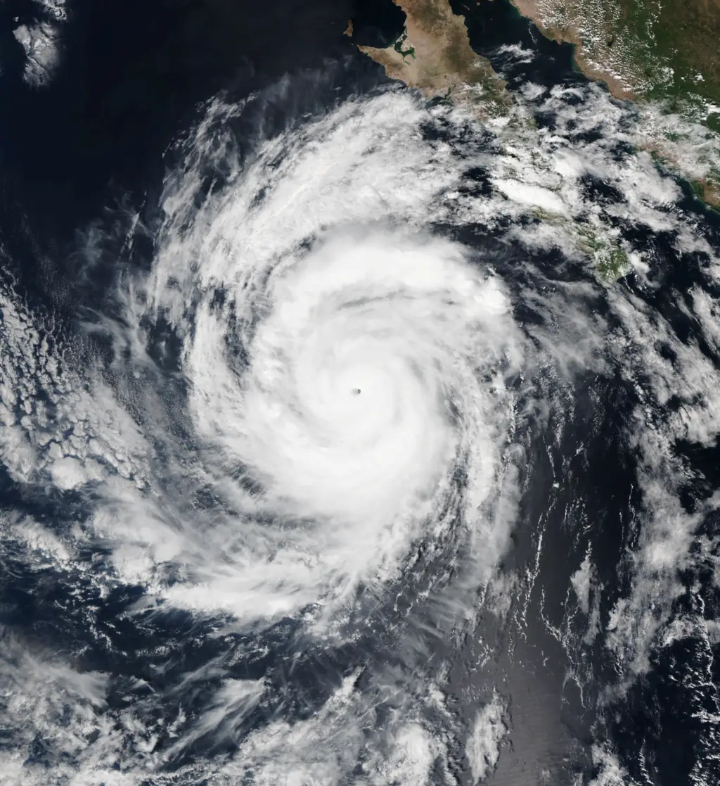 Satellite Image of Hurricane