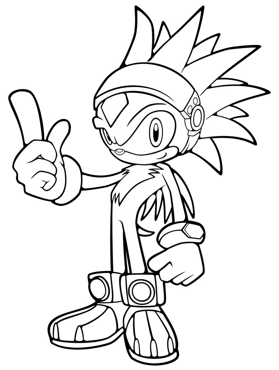 Outlined Cartoon Character
