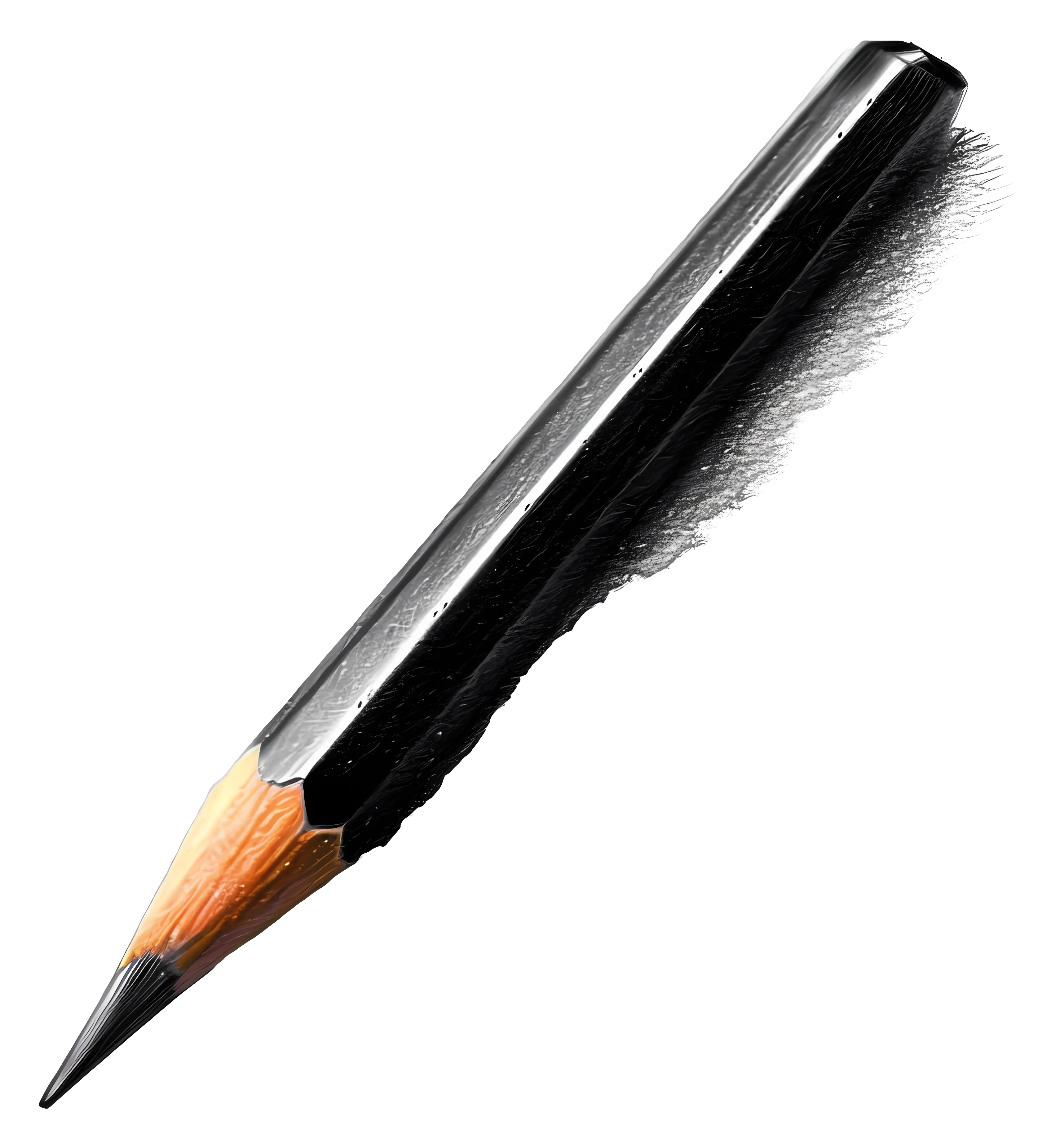 Black Wooden Pencil for Sketching