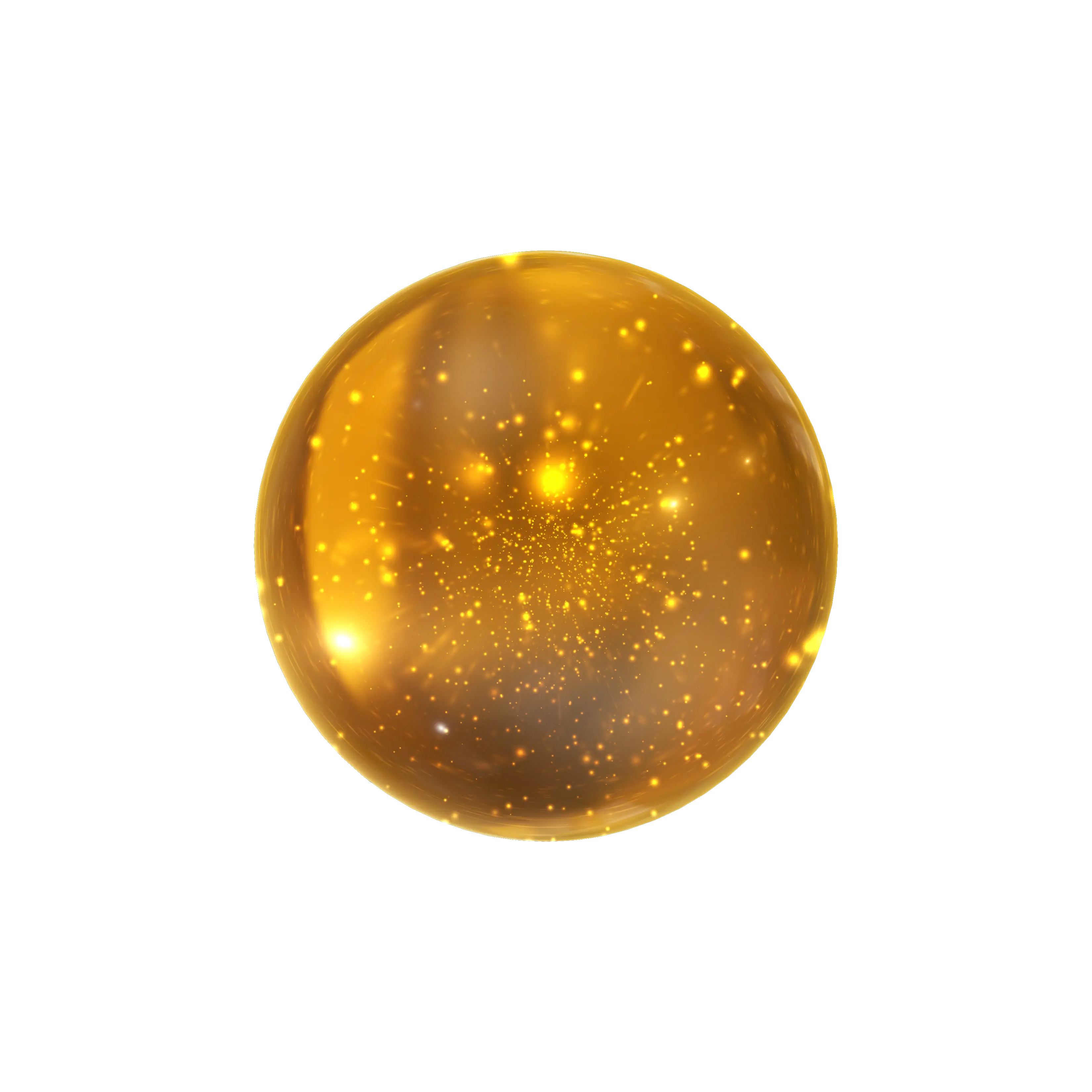 Shiny Golden Sphere