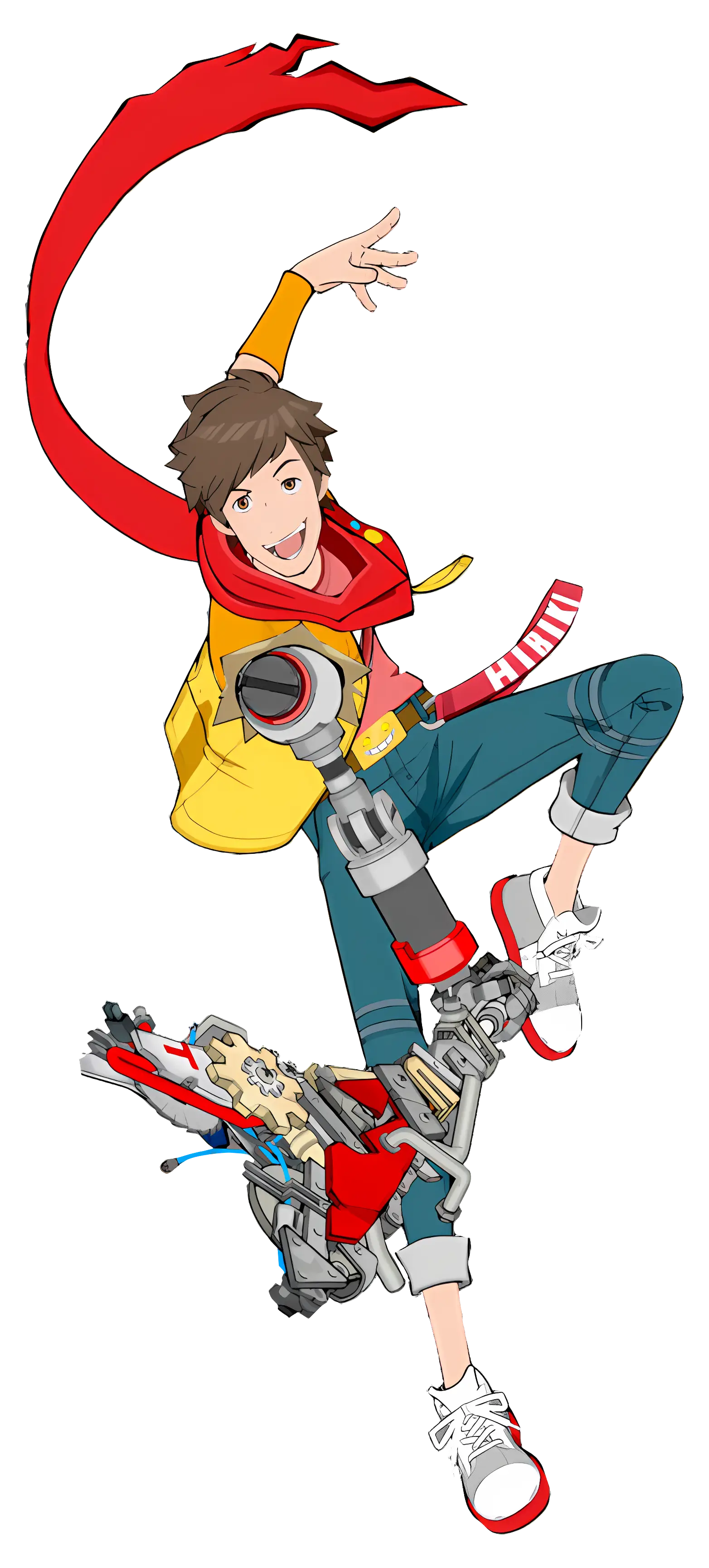 Anime Character with Robotic Arm