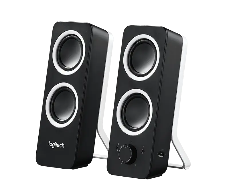 Black Stereo Speakers for Audio Output