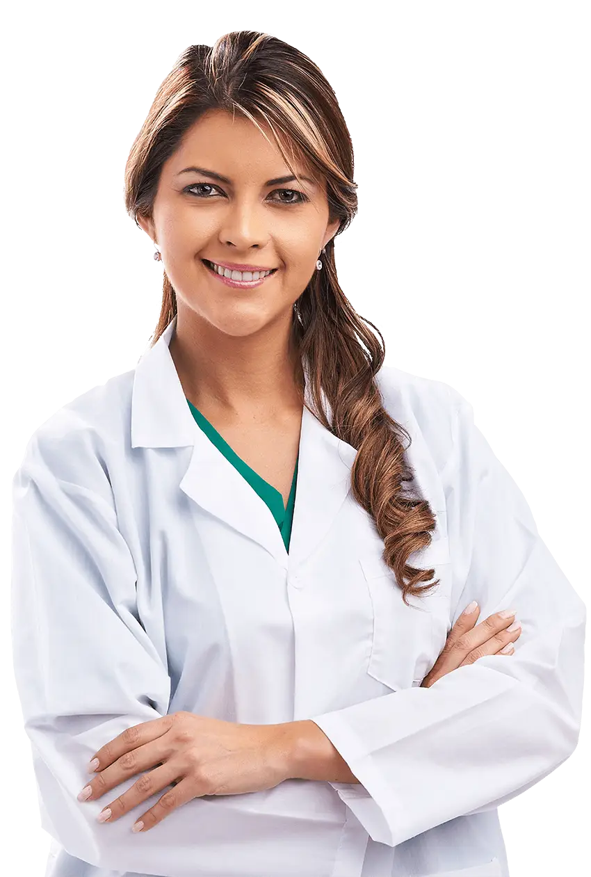 Female Doctor Smiling in White Coat