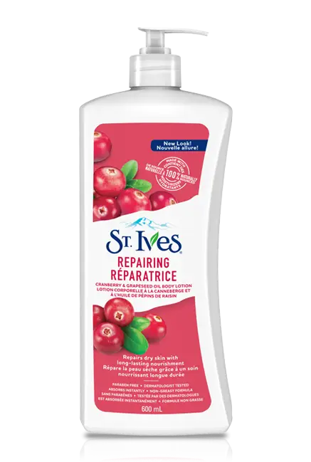 St. Ives Cranberry Repairing Lotion Bottle