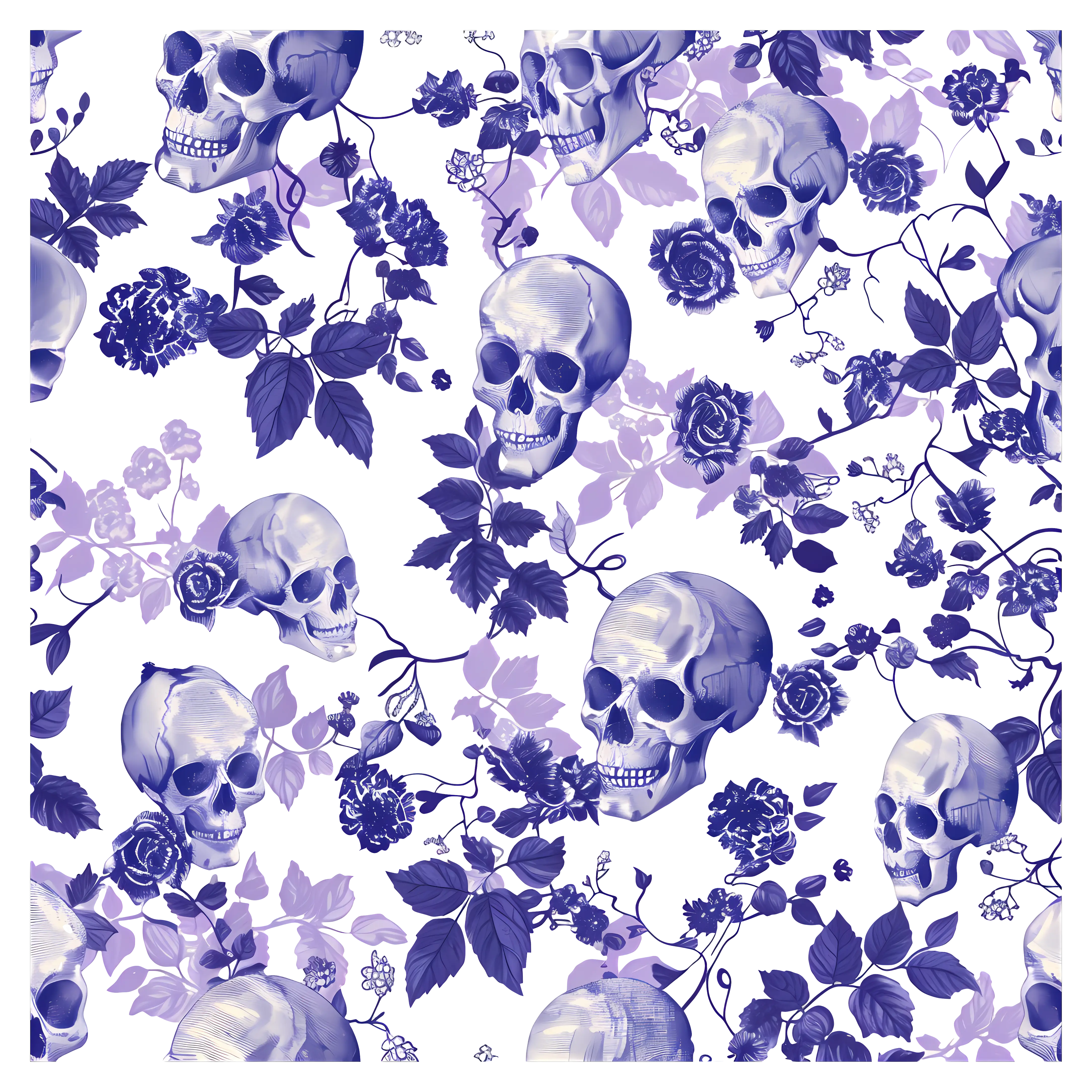 Floral Skull Pattern