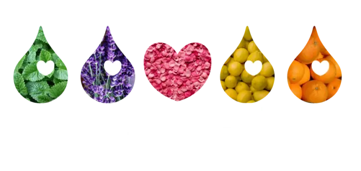 Colorful Essential Oil Drops