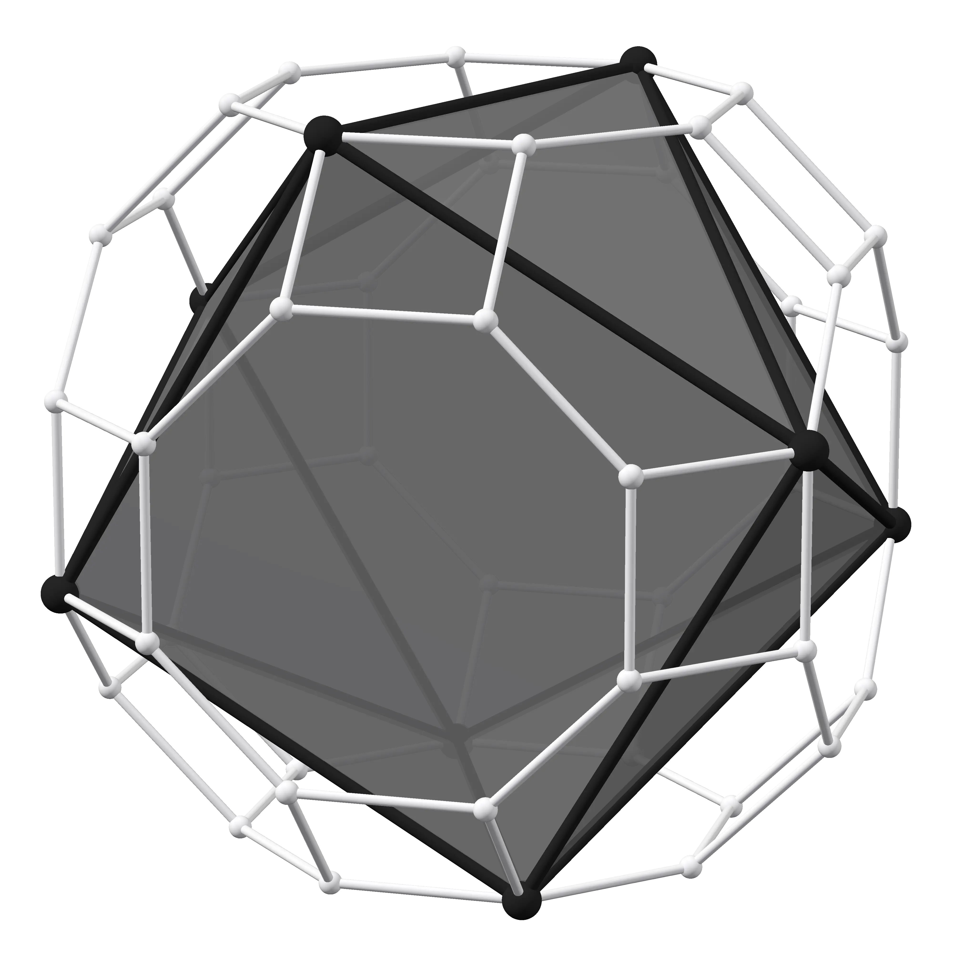 3D Wireframe Geometric Shape Illustration