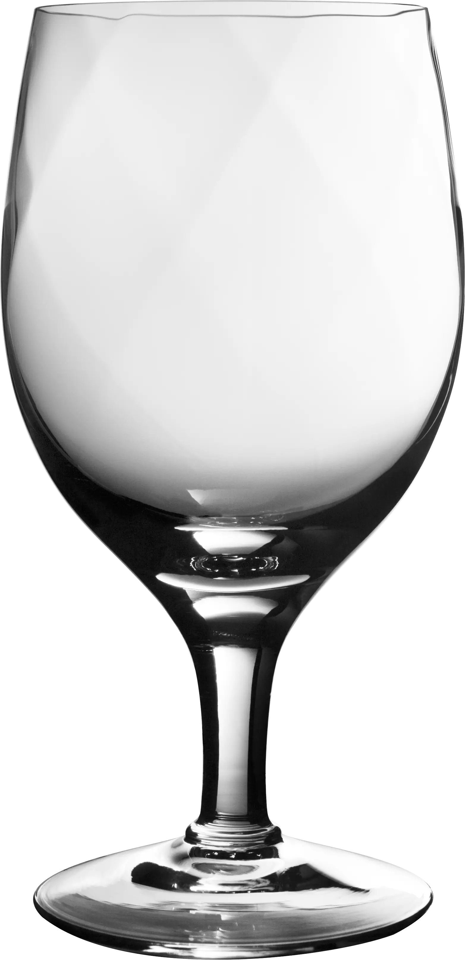 Crystal Clear Empty Wine Glass