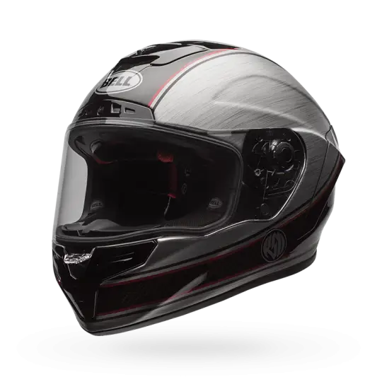 Modern Motorcycle Helmet with Gloss Finish
