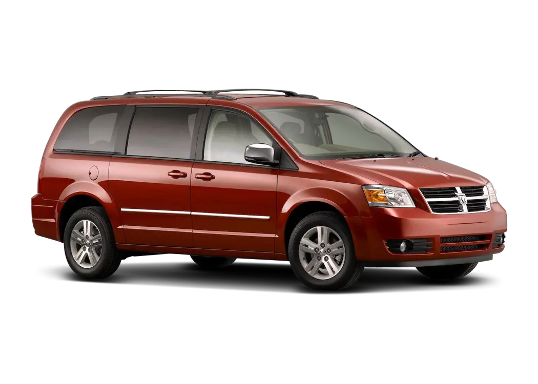 Red Family Van for Comfortable Travel