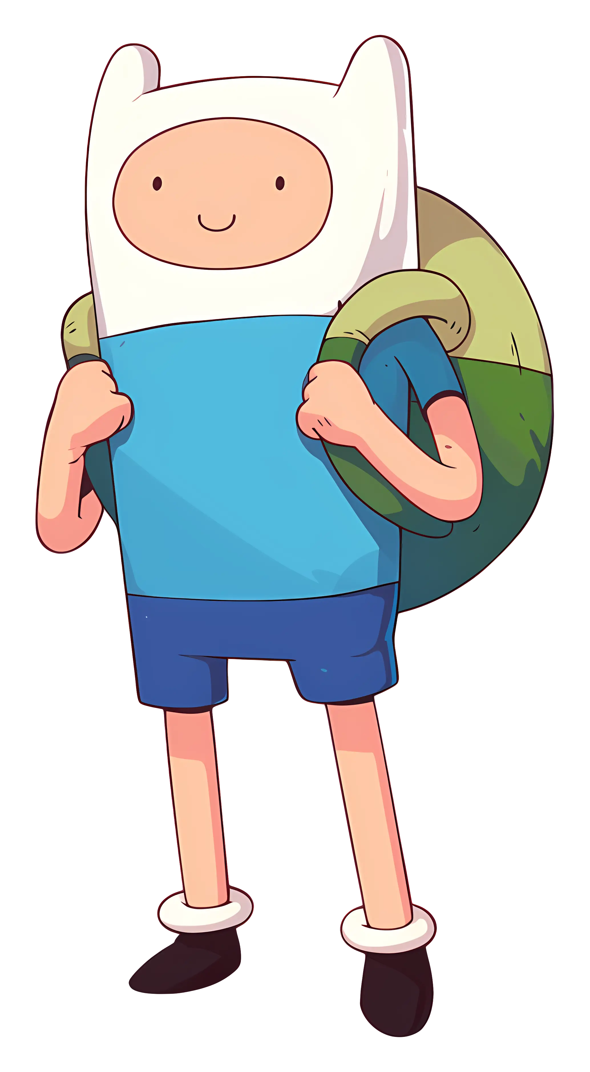 Cartoon Boy with Backpack