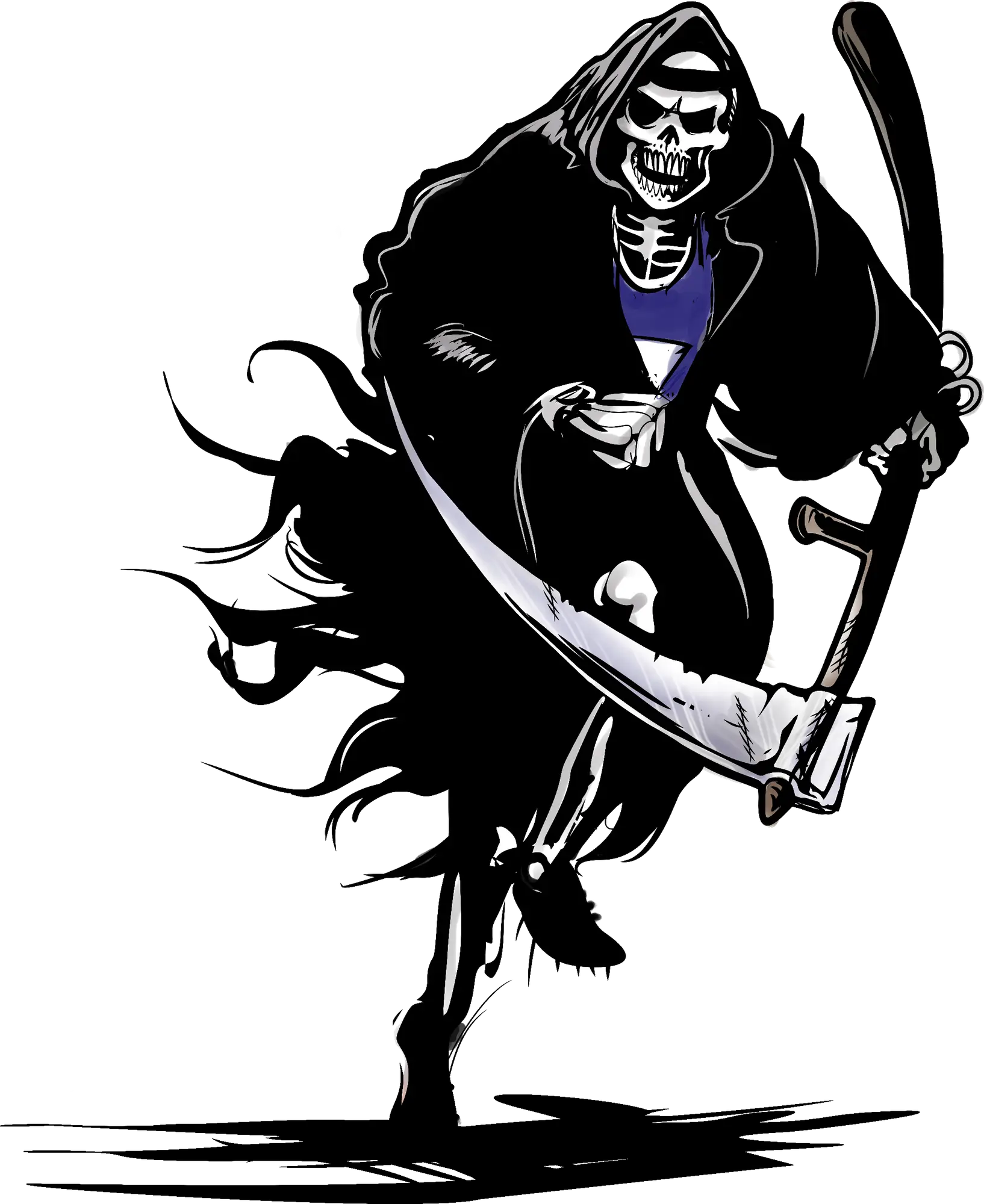 Grim Reaper Illustration in Action