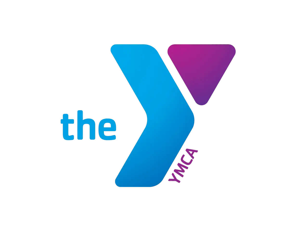 YMCA Logo Design in Blue and Purple