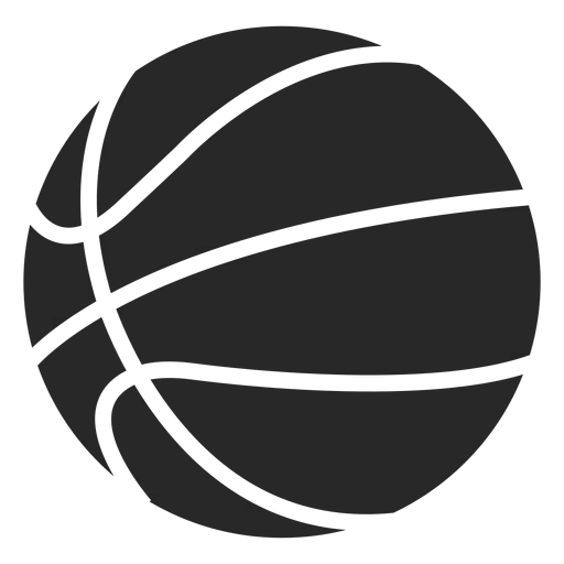 Black and White Basketball Icon