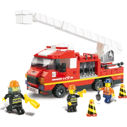Lego Fire Truck with Firefighters