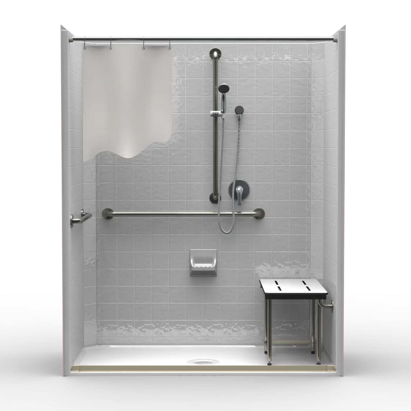 Modern Accessible Shower Booth Design